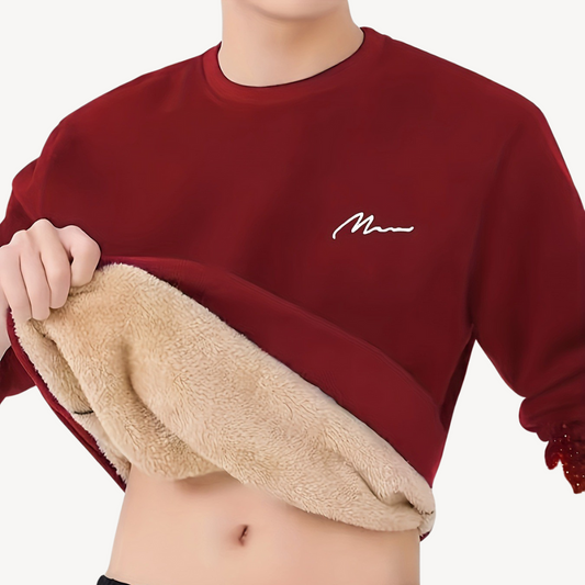 BerlinGlamour | Herensweater met fleecevoering 0