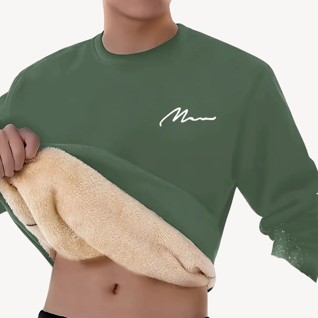 BerlinGlamour | Herensweater met fleecevoering 2