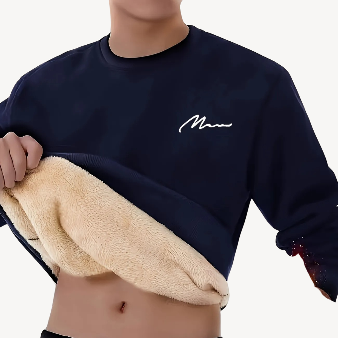 BerlinGlamour | Herensweater met fleecevoering 3