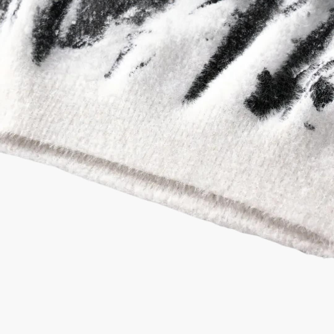 BerlinGlamour | Herentrui met abstract patroon 3