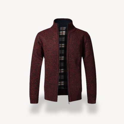 BerlinGlamour | Herenvest met rits en fleecevoering 1