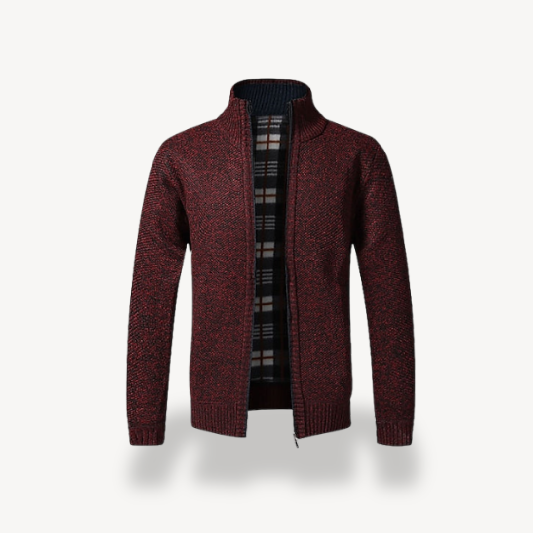 BerlinGlamour | Herenvest met rits en fleecevoering 1