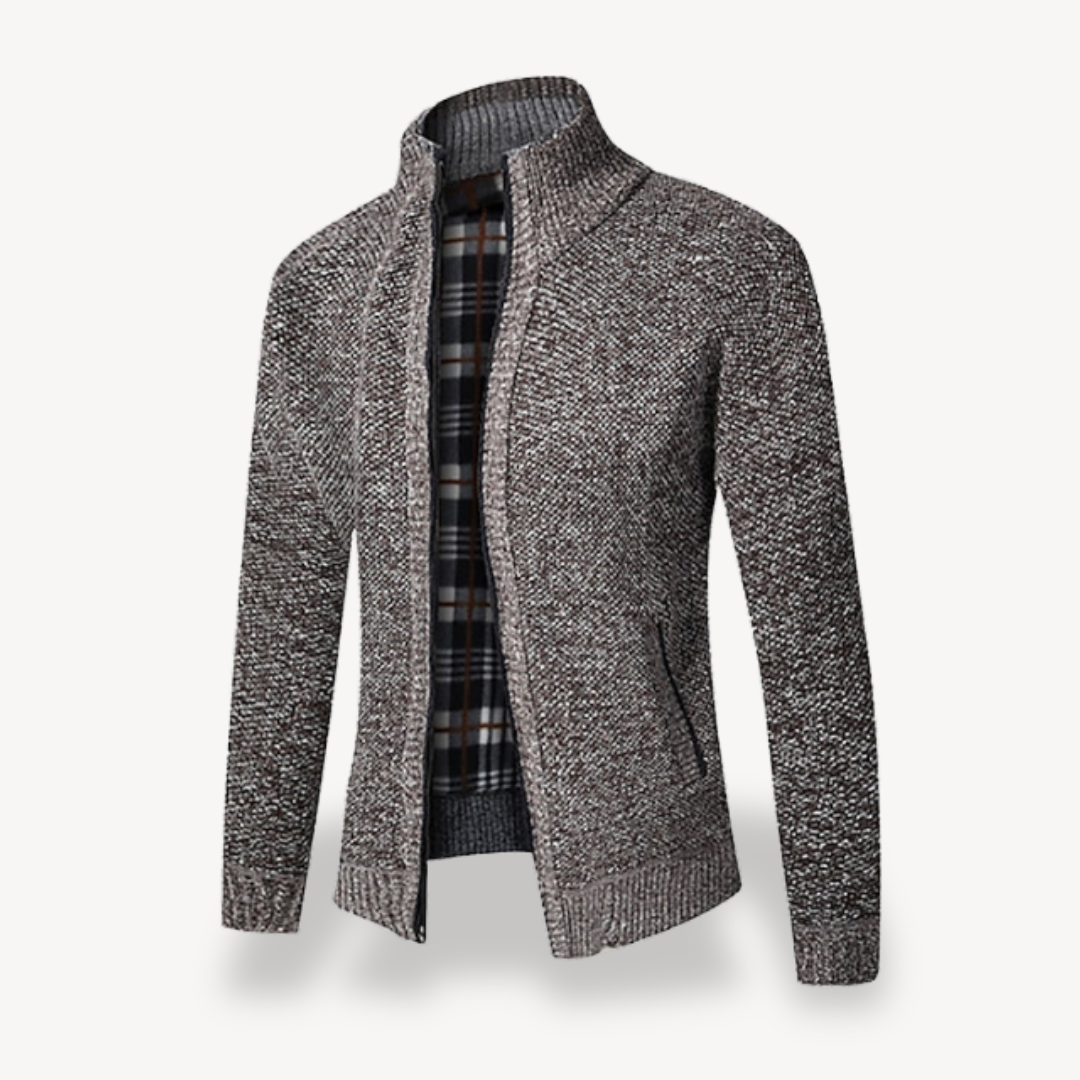 BerlinGlamour | Herenvest met rits en fleecevoering 2