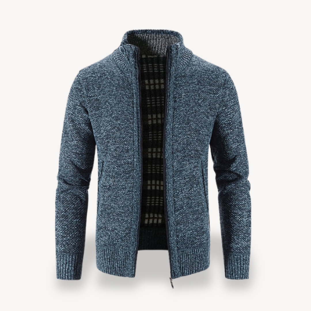 BerlinGlamour | Herenvest met rits en fleecevoering 6