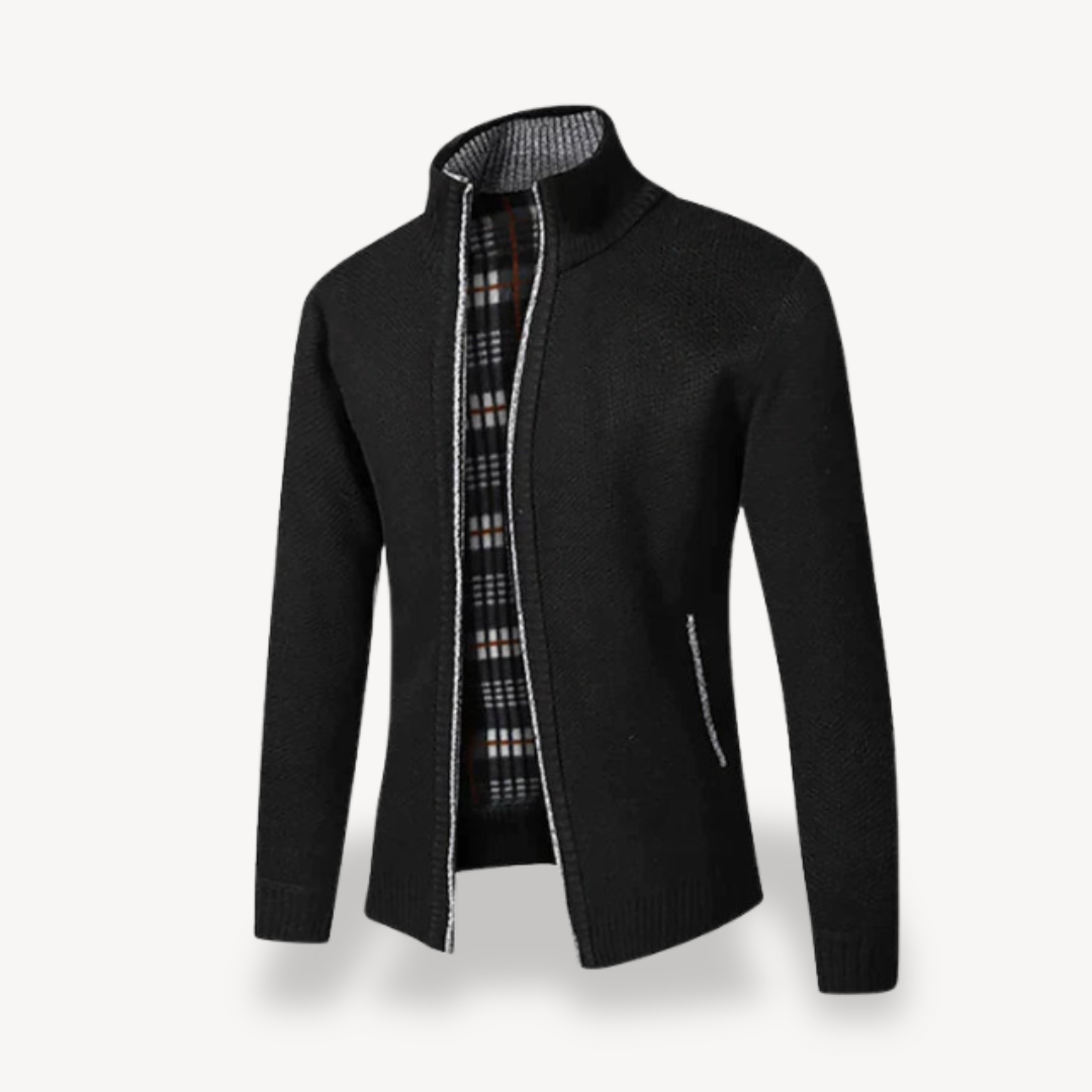 BerlinGlamour | Herenvest met rits en fleecevoering 7