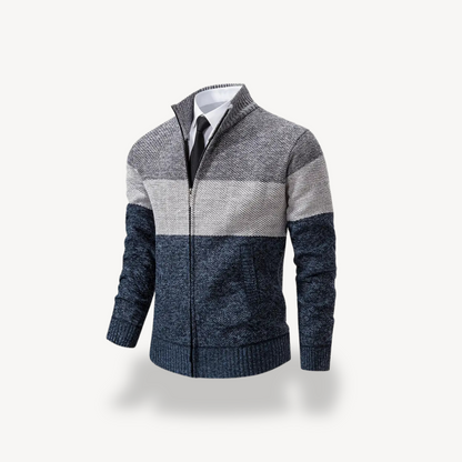 BerlinGlamour | Herenvest met rits en kleurblokkering 2