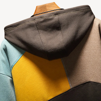 BerlinGlamour | Hoodie met colorblock design 3