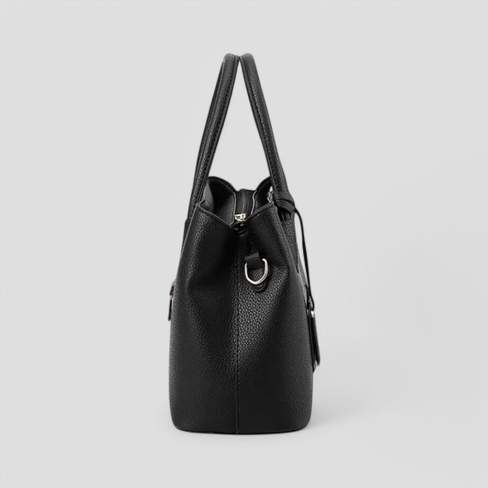 BerlinGlamour | Ingetogen luxe leren handtas voor dames in designerstijl 6