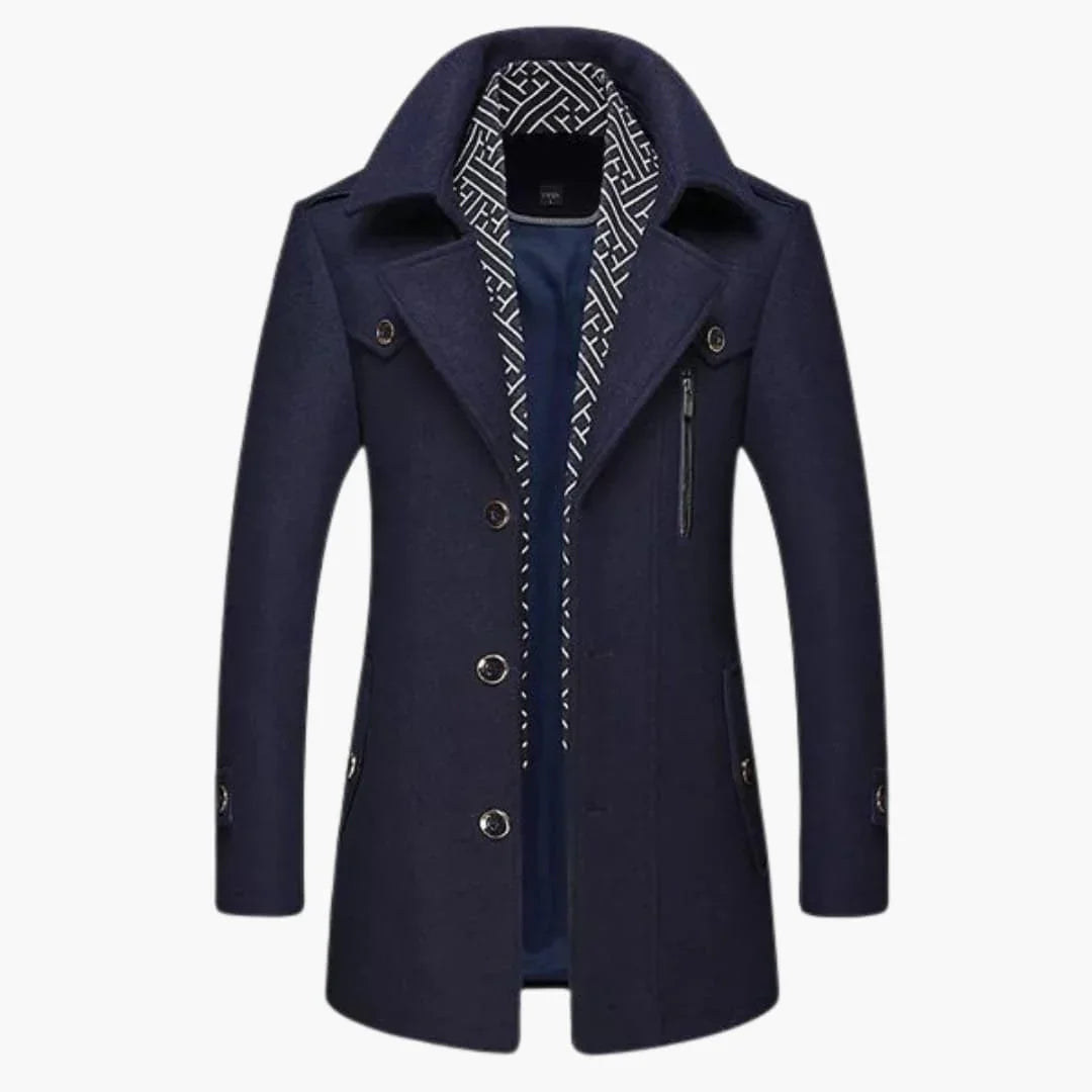 BerlinGlamour | Jas met afneembare kraag voor heren 3