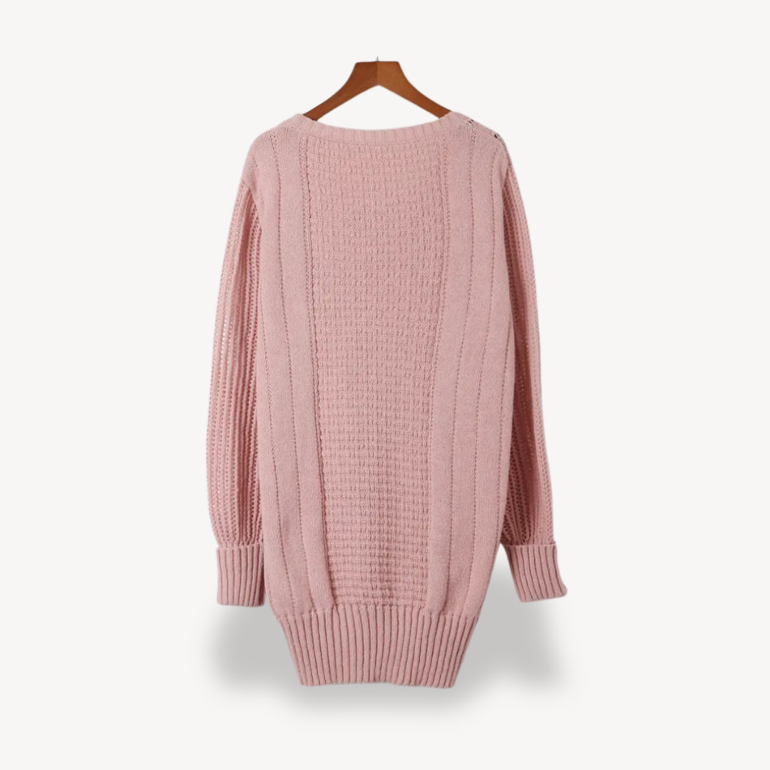 BerlinGlamour | Kabelgebreide trui-jurk voor dames 2