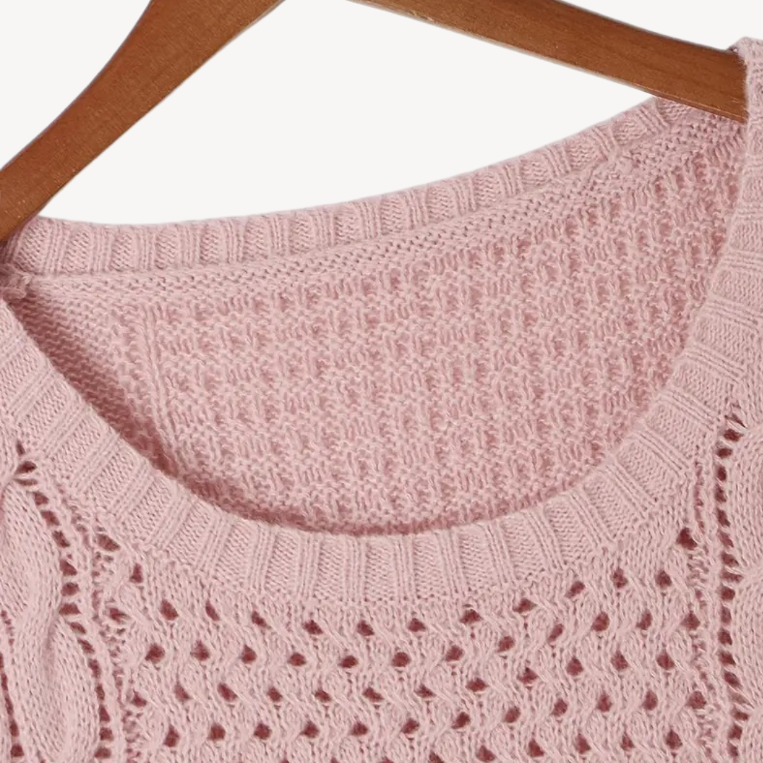 BerlinGlamour | Kabelgebreide trui-jurk voor dames 3