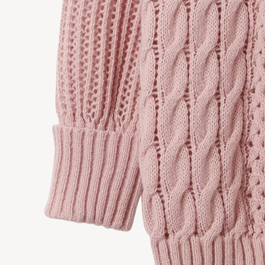 BerlinGlamour | Kabelgebreide trui-jurk voor dames 5