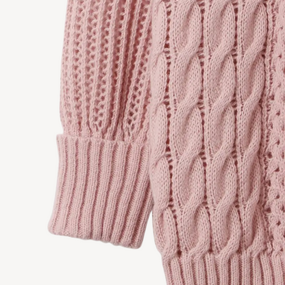 BerlinGlamour | Kabelgebreide trui-jurk voor dames 5