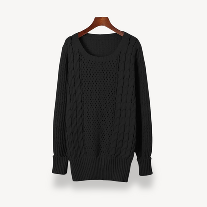 BerlinGlamour | Kabelgebreide trui-jurk voor dames 7