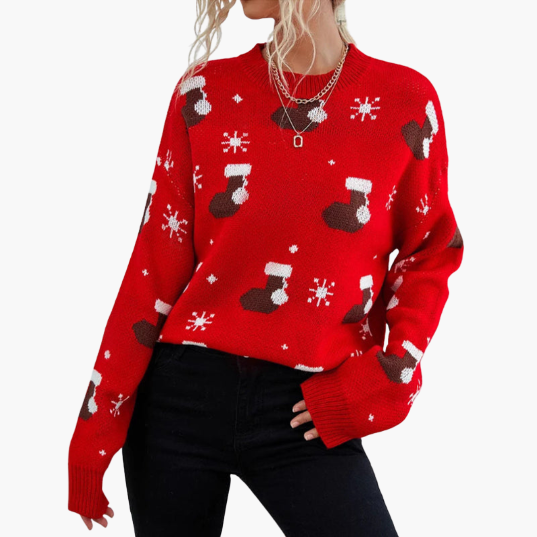 BerlinGlamour | Kersttrui voor dames met feestelijk motief 3