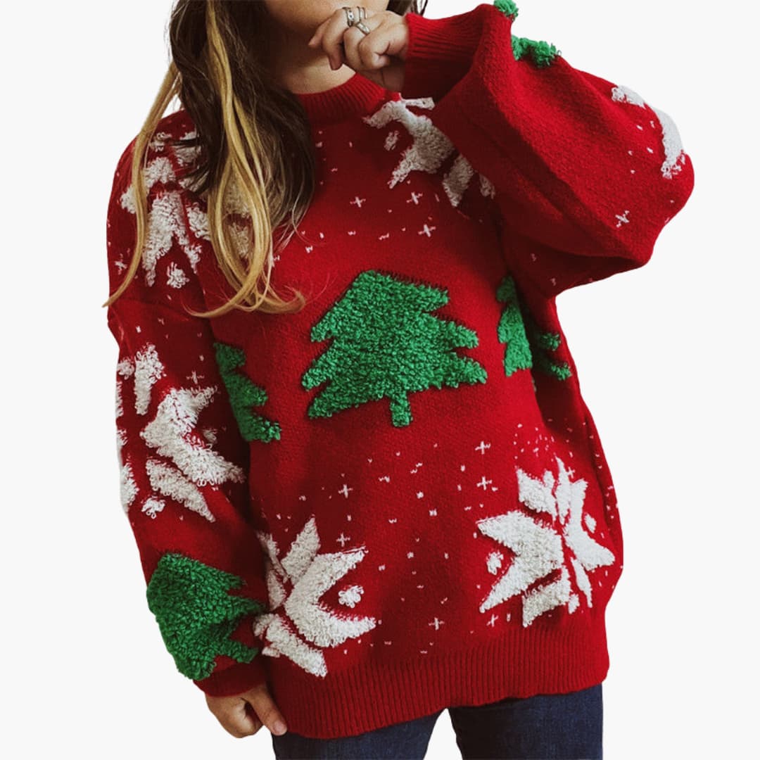 BerlinGlamour | Kersttrui voor dames met feestelijk motief 3