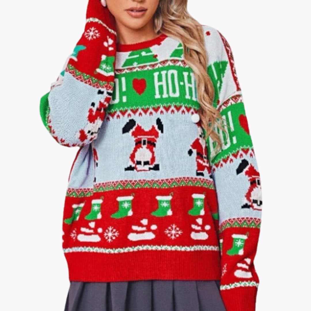 BerlinGlamour | Kersttruien voor dames met feestelijke designs 1