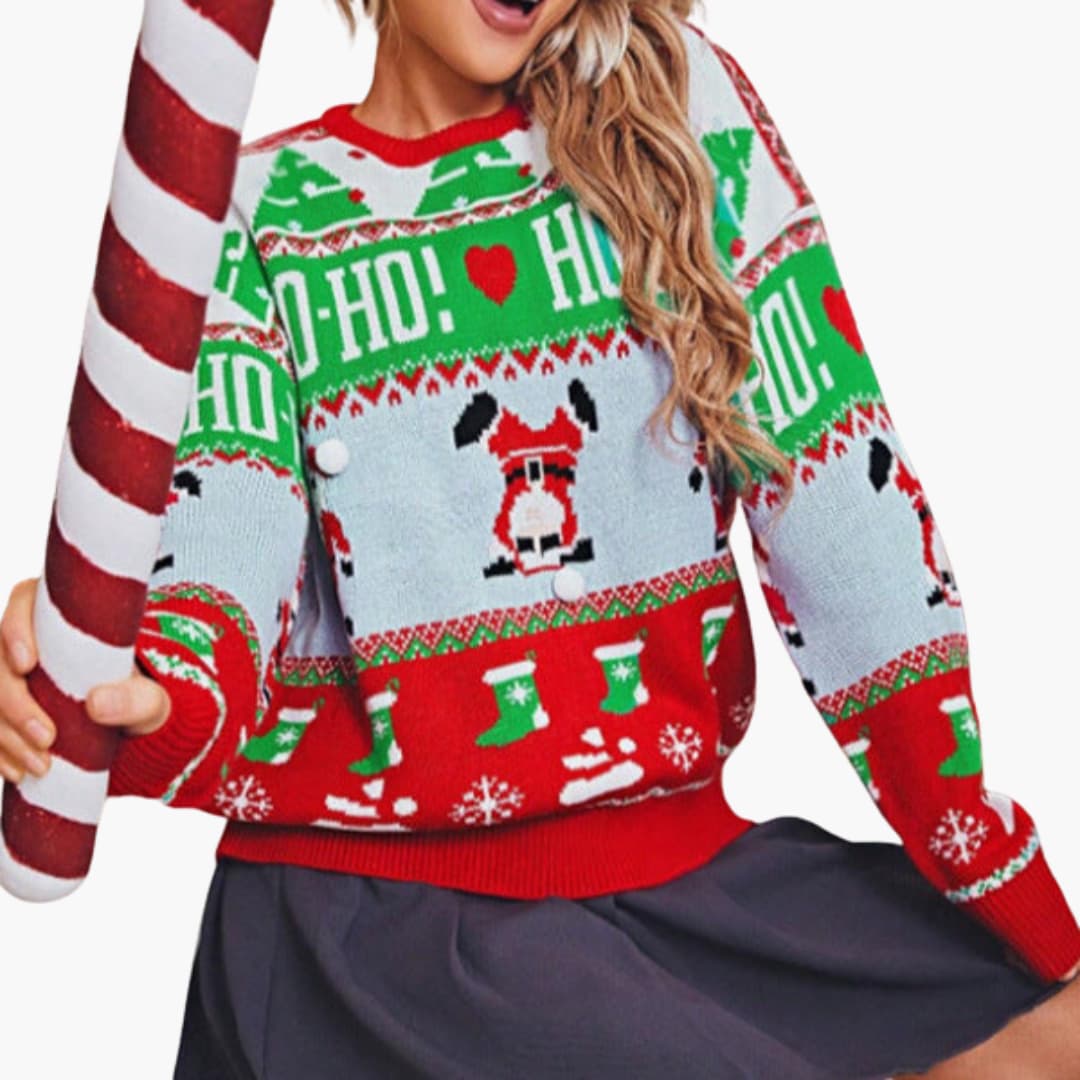 BerlinGlamour | Kersttruien voor dames met feestelijke designs 3