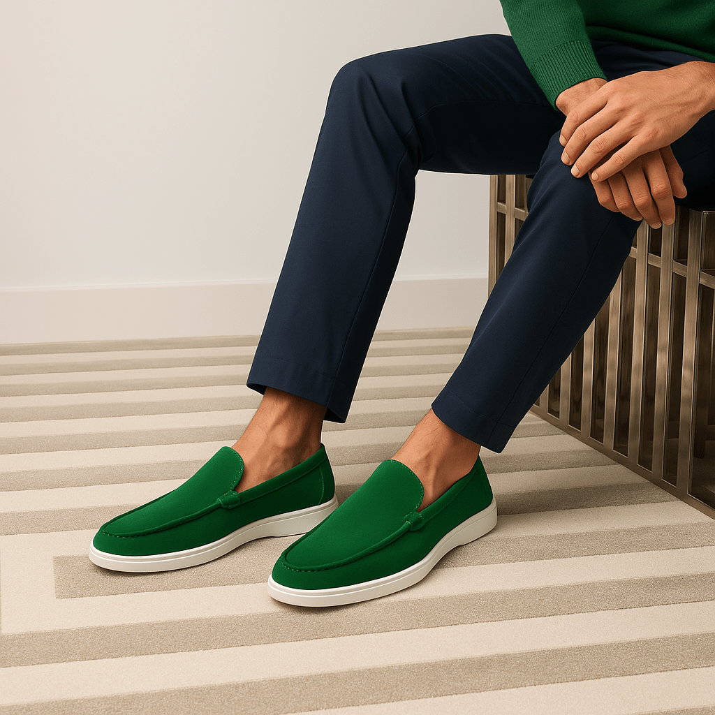 BerlinGlamour | Klassieke suède loafers met kenmerkende look 2