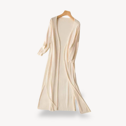 BerlinGlamour | Lange gebreide dustercardigan voor dames 0