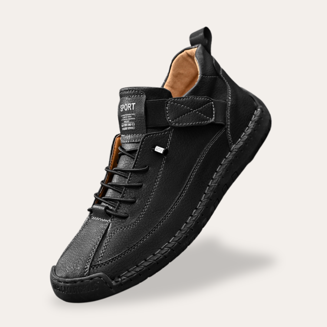 BerlinGlamour | Leren casual schoenen voor heren – slipvast en comfortabel 0