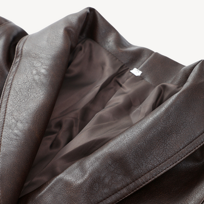 BerlinGlamour | Leren pufferblazer voor dames 6