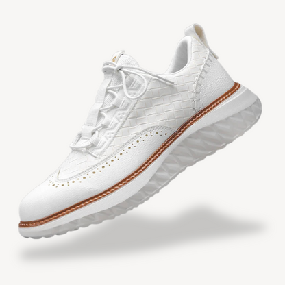 BerlinGlamour | Lichtgewicht mesh leren sneakers voor heren 0