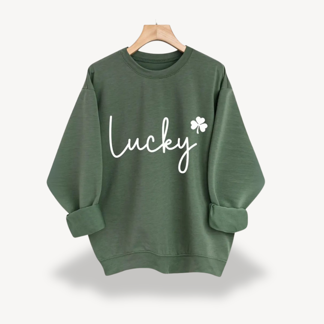 BerlinGlamour | Lucky Graphic Sweatshirt voor dames 0