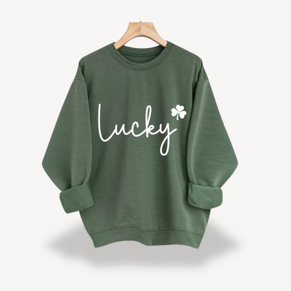 BerlinGlamour | Lucky Graphic Sweatshirt voor dames 0