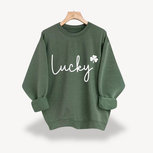 BerlinGlamour | Lucky Graphic Sweatshirt voor dames 0