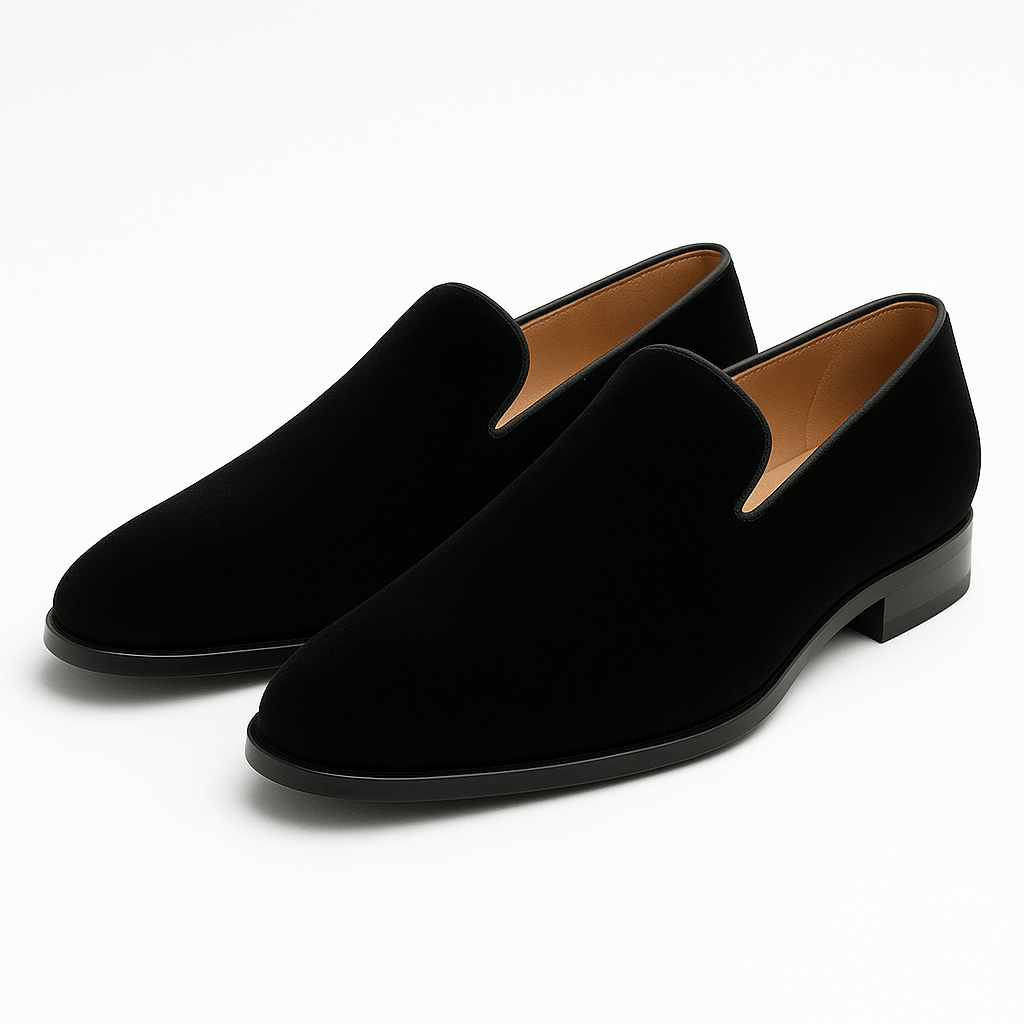 BerlinGlamour | Moderne klassieke suède loafers 0