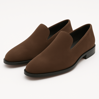 BerlinGlamour | Moderne klassieke suède loafers 3