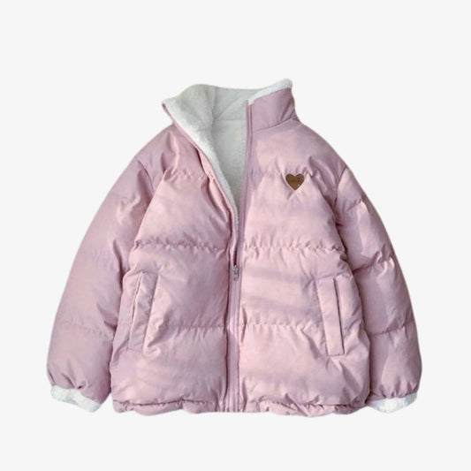 BerlinGlamour | Omkeerbare warme jas voor dames 0