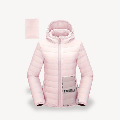 BerlinGlamour | Opvouwbare capuchon-pufferjas voor dames 5