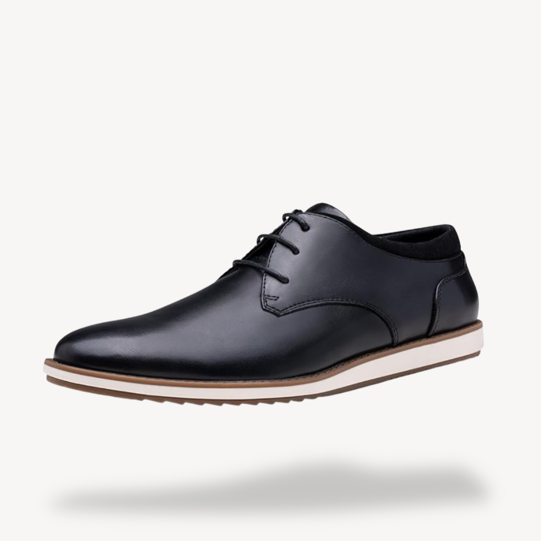 BerlinGlamour | Orthopedische derbyschoenen in zwart leer voor heren 0