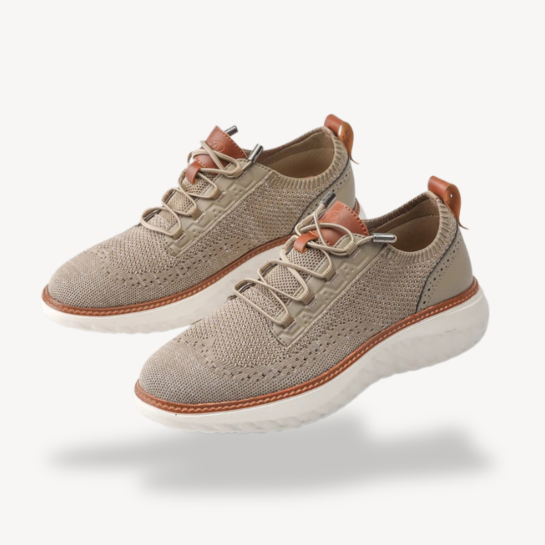 BerlinGlamour | Orthopedische gebreide wandelschoenen voor heren van mesh 0