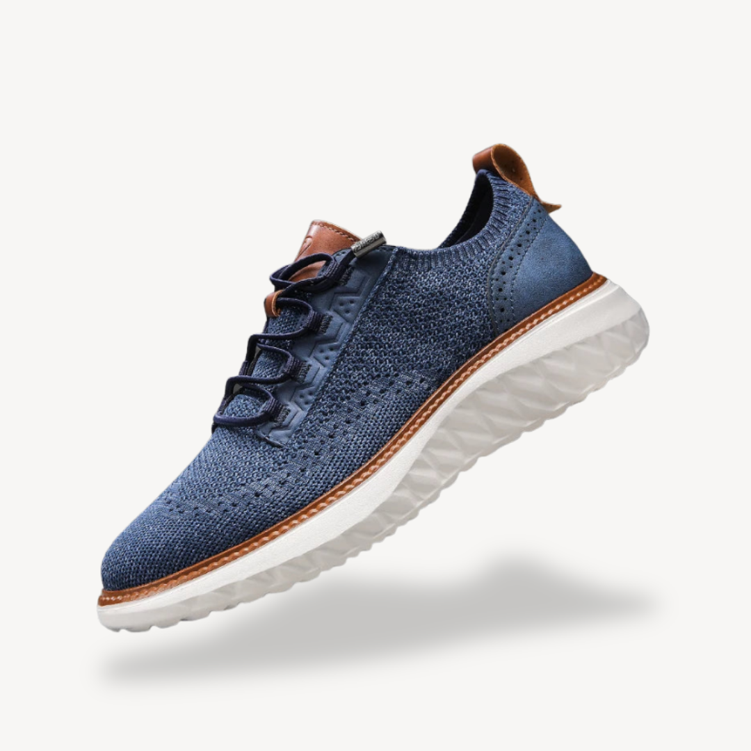 BerlinGlamour | Orthopedische gebreide wandelschoenen voor heren van mesh 3