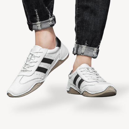 BerlinGlamour | Orthopedische leren driver loafers voor heren 1