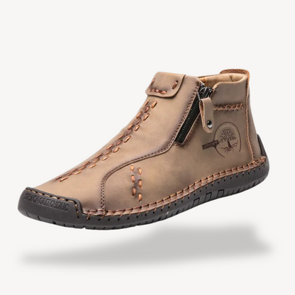 BerlinGlamour | Orthopedische leren laarzen met rits voor heren 4