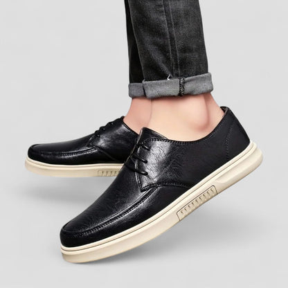 BerlinGlamour | Orthopedische leren veterschoenen voor heren in zakelijke stijl 1