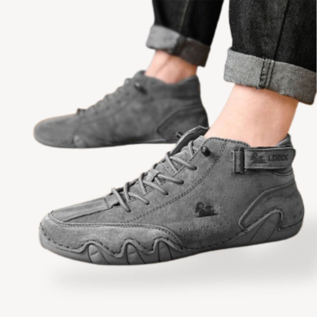 BerlinGlamour | Orthopedische suède hoge casual schoenen voor heren 1