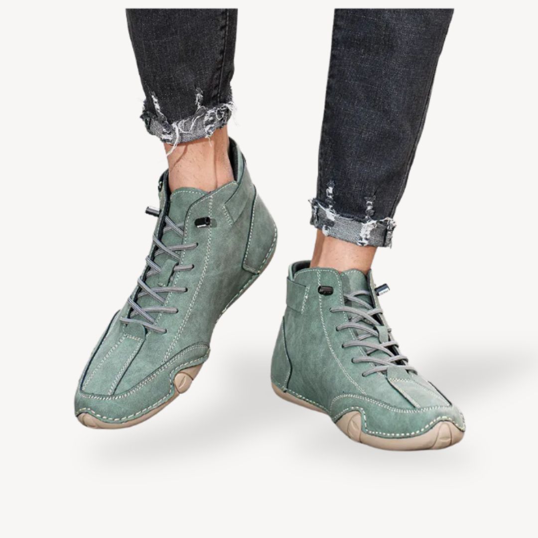 BerlinGlamour | Orthopedische suède hoge casual schoenen voor heren 6