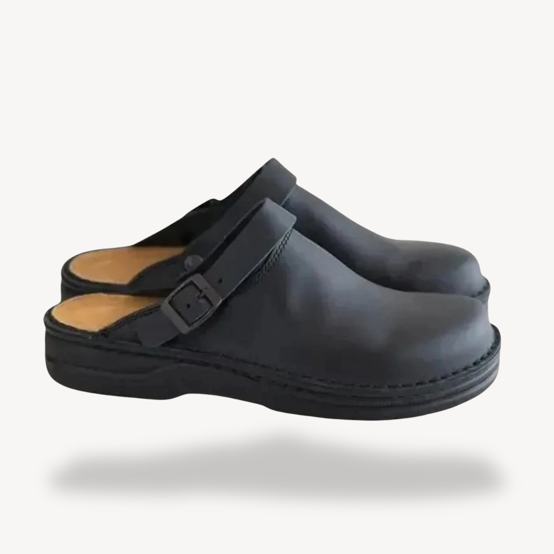 BerlinGlamour | Orthopedische suède klompen voor heren 1