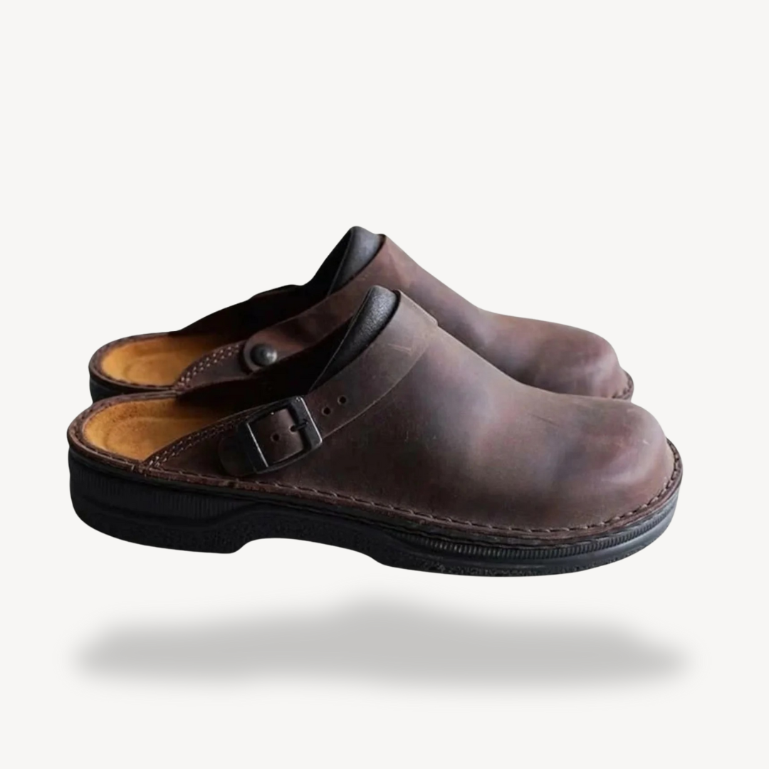 BerlinGlamour | Orthopedische suède klompen voor heren 2