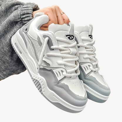 BerlinGlamour | Patchwork mesh sneakers voor dames 3