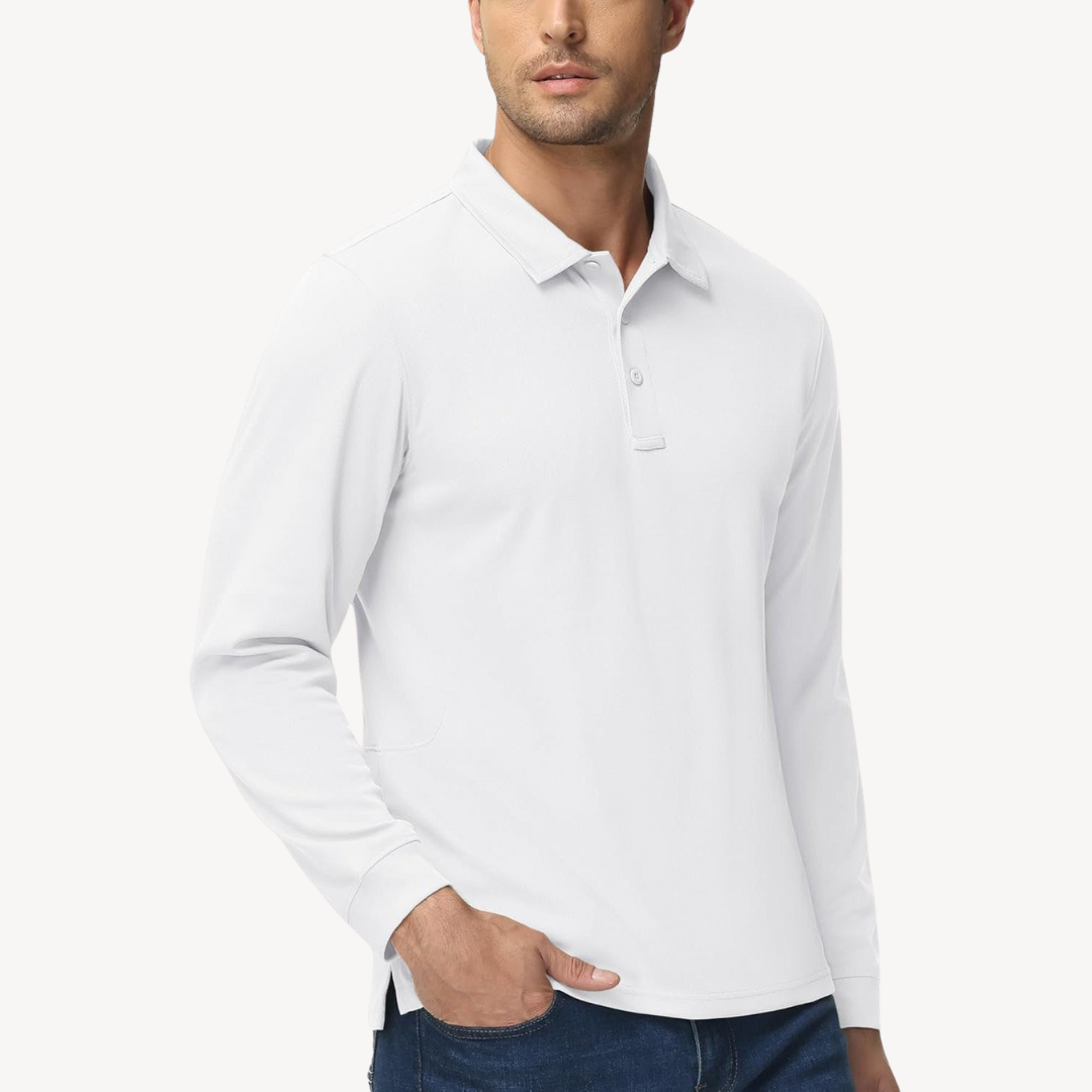 BerlinGlamour | Poloshirt met lange mouwen voor heren 11