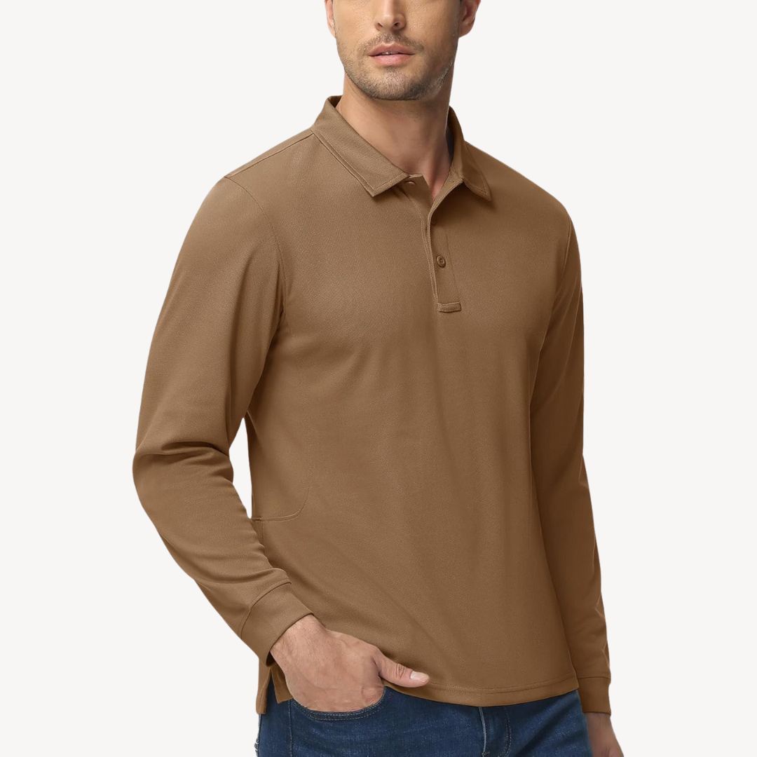 BerlinGlamour | Poloshirt met lange mouwen voor heren 4