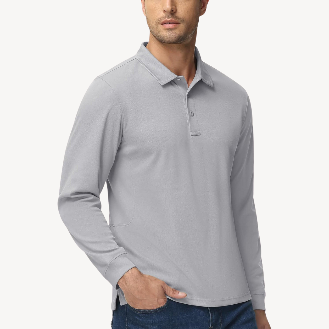 BerlinGlamour | Poloshirt met lange mouwen voor heren 5