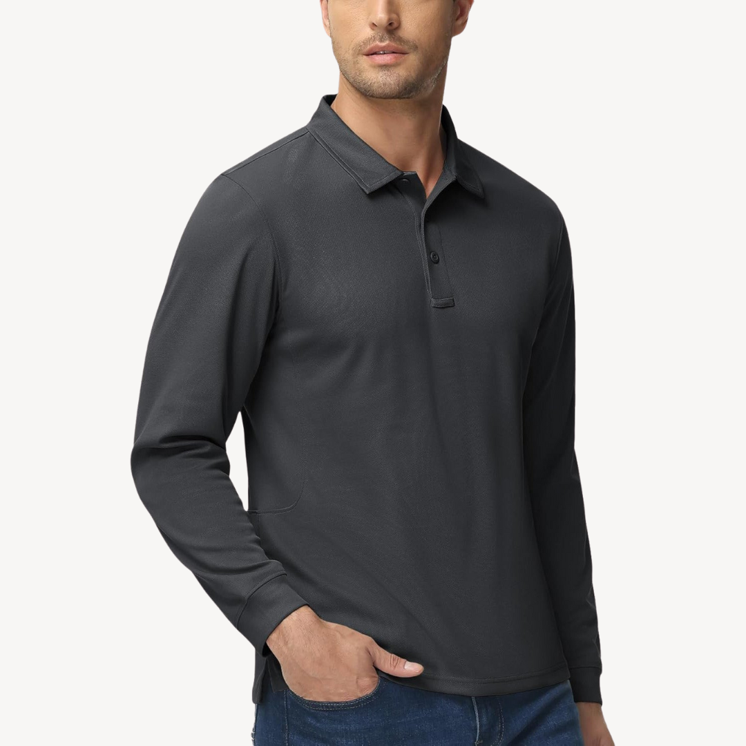 BerlinGlamour | Poloshirt met lange mouwen voor heren 7