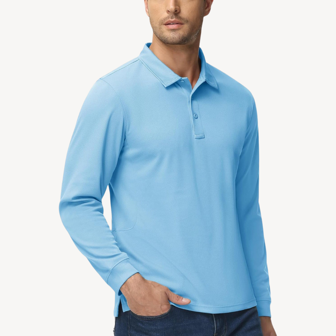 BerlinGlamour | Poloshirt met lange mouwen voor heren 8